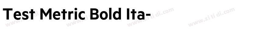 Test Metric Bold Ita字体转换 Test Metric Bold Ita字体转换